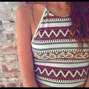 Strips crop tops‼️$10 plz take it